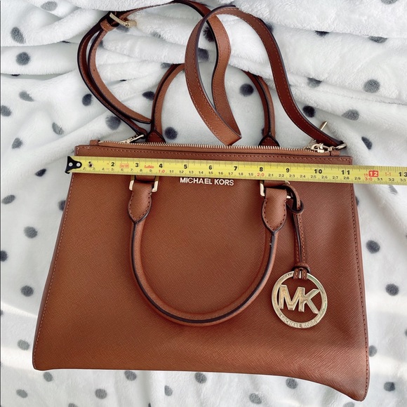 Michael Kors Crossbody Handbag Brown Leather - Picture 9 of 10